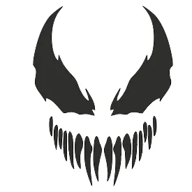 Виниловая наклейка на авто Venom – пасть симбиота
